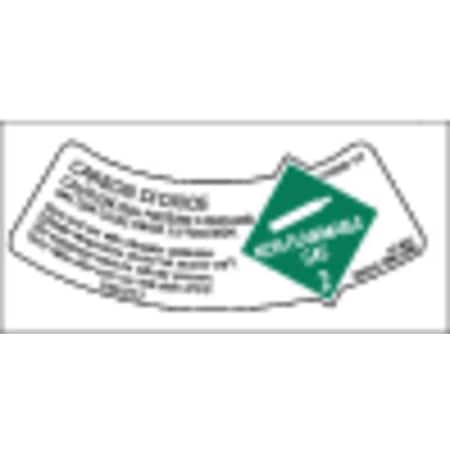 Electromark Gas Cylinder Shoulder Label, PK10 Y619133
