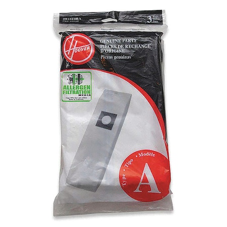 Hoover Vacuum Bag, 3 PK 4010100A
