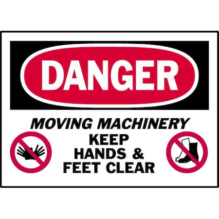 Brady Danger Label, Instruction, 5 In. W, PK5, 86276 86276