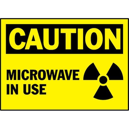 Brady Caution Label, 3-1/2 In. H, 5 In. W, PK5, 86183 86183