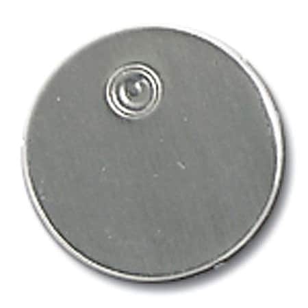 See All Industries Blank Tag, Aluminum Laminated, 1 1/2 in H x 1 1/2 in W, Silver TAG-1.5