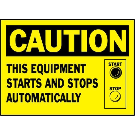 Brady Caution Label, 3-1/2 In. H, 5 In. W, PK5, 86186 86186