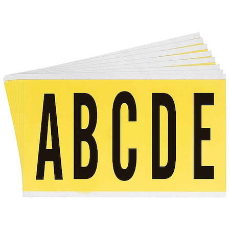 Brady LetterLabelSet, Vinyl, 5inH, 1-3/4inW, PK25 3460-LTR KIT