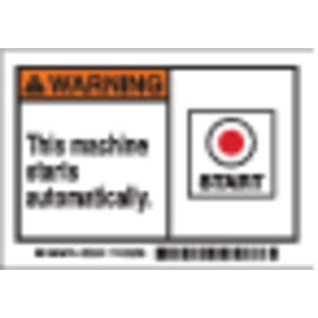 Brady Machine/Equipment Label, PK5, 86902 86902