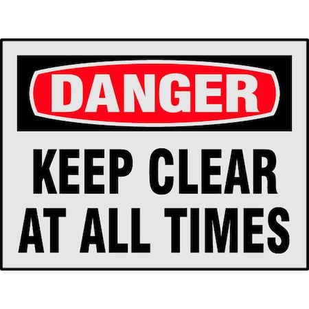 Brady Danger Label, 3-1/2 In. H, 5 In. W, PK8, 27407LS 27407LS