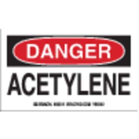 Brady Cylinder Label, 3 In. H, 5 In. W, PK10, 60311 60311