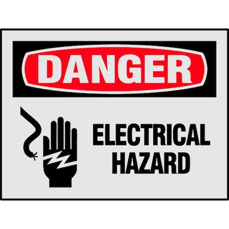 Brady Safety Label, 3 1/2 in Height, 5 in Width, Reflective Sheeting, Horizontal Rectangle, English 27408LS