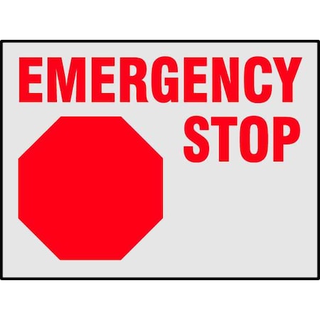 Brady Information Label, 3-1/2 In. H, PK8 27411LS