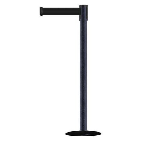 Tensabarrier Barrier Post with Belt, 7 1/2 ft Length, 38 in Post Height, No Legend 890B-33-89-89-STD-NO-B9X-C