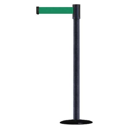 Tensabarrier Barrier Post with Belt, 7 1/2 ft Length, 38 in Post Height, No Legend 890B-33-89-89-STD-NO-G6X-C