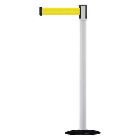 Tensabarrier Barrier Post with Belt, 7 1/2 ft Length, 38 in Post Height, No Legend 890B-33-32-32-STD-NO-Y5X-C