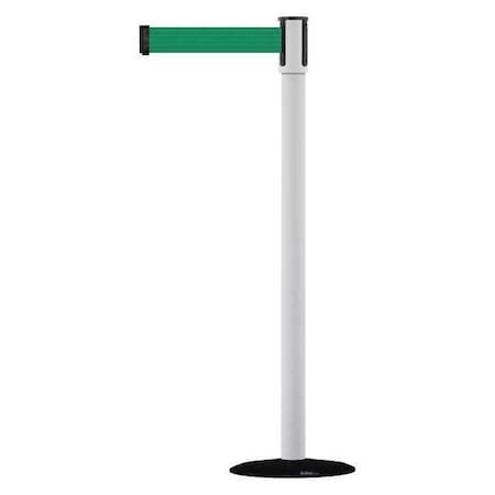Tensabarrier Barrier Post with Belt, 7 1/2 ft Length, 38 in Post Height, No Legend 890B-33-32-32-STD-NO-G6X-C