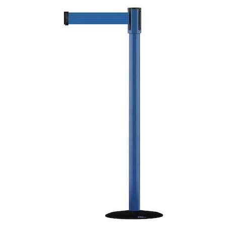 Tensabarrier Barrier Post with Belt, 7 1/2 ft Length, 38 in Post Height, No Legend 890B-33-23-23-STD-NO-L5X-C