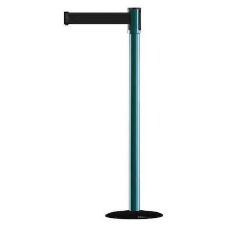 Tensabarrier Barrier Post with Belt, 7 1/2 ft Length, 38 in Post Height, No Legend 890B-33-28-28-STD-NO-B9X-C