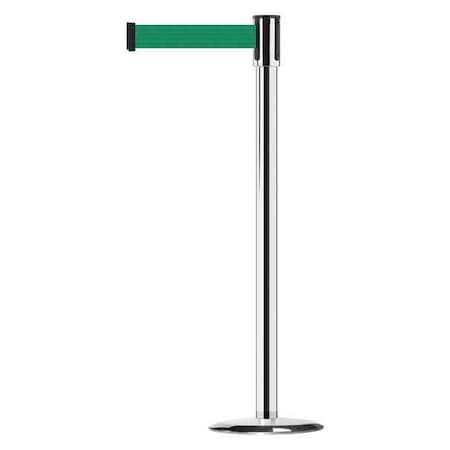 Tensabarrier Barrier Post with Belt, 7 1/2 ft Length, 38 in Post Height, No Legend 890U-1P-1P-1P-STD-NO-G6X-C