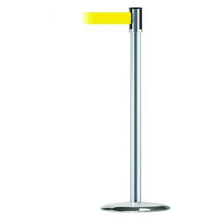 Tensabarrier Barrier Post with Belt, 7 1/2 ft Length, 38 in Post Height, No Legend 890U-1S-1S-1S-STD-NO-Y5X-C