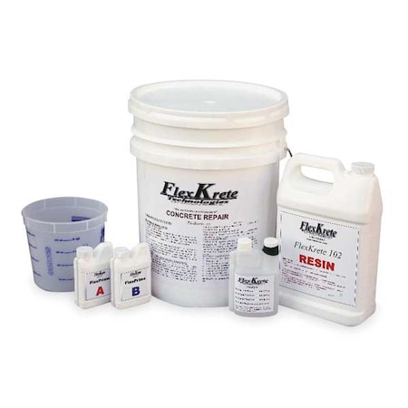 Flexkrete 1 gal. Gray Concrete Repair Compound FK102G-KIT