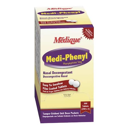 Medique Medi-Phenyl, Tablet, 5mg, PK100 (50 pks of 2) 20533