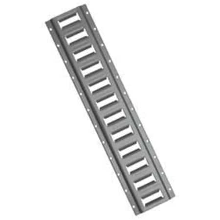 Keeper E-Track, 5" W, 2,000 lb, Gray 04304