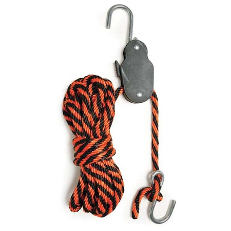 Keeper Rope Tie Down, 16' L, 83 lb, S-Hook 07007