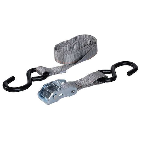 Keeper Tie Down Strap, S-Hook, Black, PK2 05715