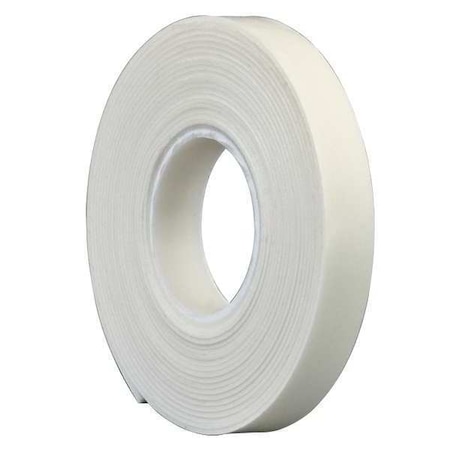 3M Double-Sided Foam Tape, 1 in W, 5 yd L, 1/16 in, Polyethylene Foam, Double-Sided 4466