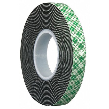 3M Double Coated Tape, 1-1/2In x5 yd., Black 4432