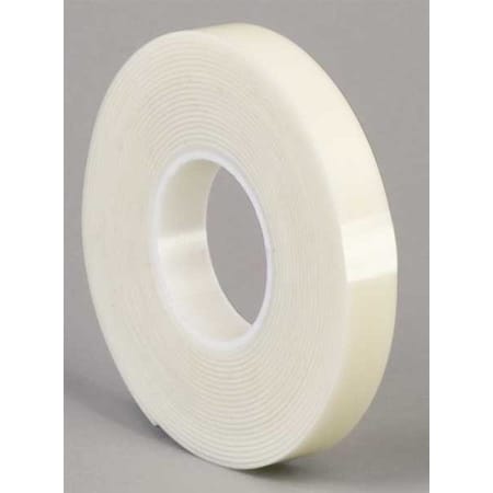 3M Foam Tape, White, 5 yd L, 1/2 in W 4951