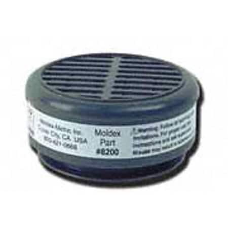 Moldex Cartridge, 8000, White, Snap-In Gasket, Moldex 8000 Series 8200