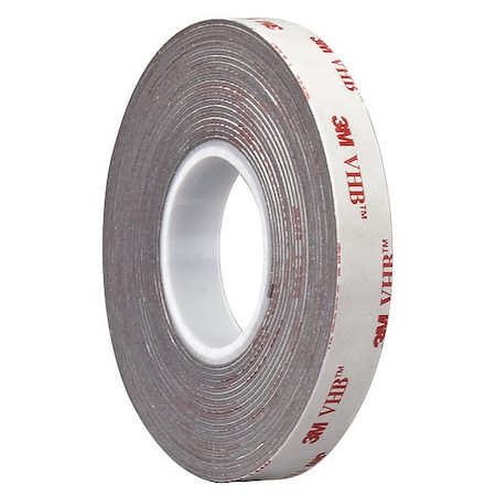 3M Foam Tape, Red, 5 yd L, 1 in W 4611