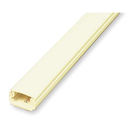 Legrand Cover Plate Raceway, PN03 Series, 1 Channel, 13/16 in W, 1/2 in H, 8 ft L, Ivory PN03L08V