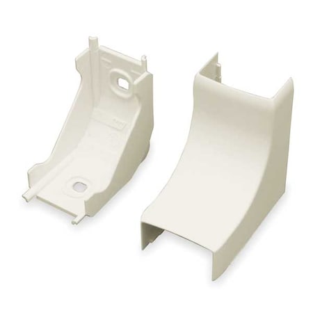 Legrand Internal Elbow Raceway, PN05 Series, 1 Channel, 1.125 in W, 0.625 in H, 2-1/8 in L, Ivory PN05F17V