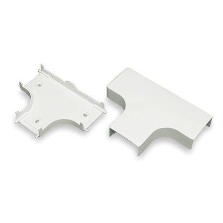Legrand Tee Raceway, PN10 Series, 1 Channel, 3-3/4 in W, 3/4 in H, 5-1/4 in L, Ivory PN10F15V