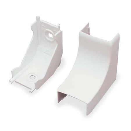 Legrand Internal Elbow Raceway, PN10 Series, 1 Channel, 2-1/4 in W, 3/4 in H, 2-1/4 in L, Ivory PN10F17V