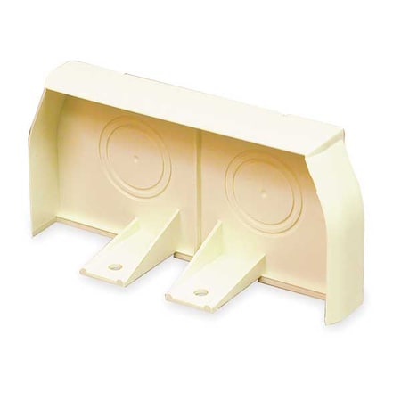 Legrand End Cap, CableSmart 40N2 Series, 4 in W, 2 in H, 0.6875 in L, Ivory 40N2F20V