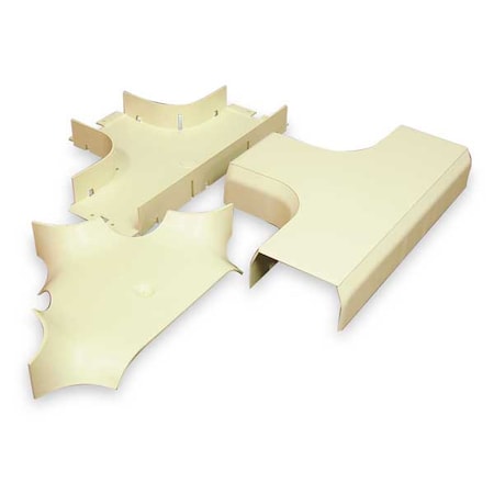 Legrand Tee, CableSmart 40N2 Series, 8.56 in W, 2 in H, 12.937 in L, Ivory 40N2F15V