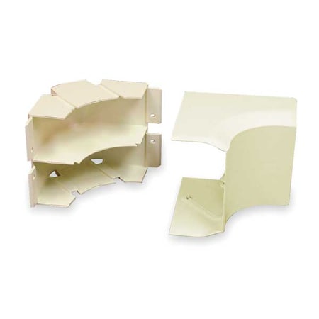 Legrand Internal Elbow Raceway, 40N2 Series, 4 in W, 2 in H, 4-1/2 in L, Ivory 40N2F17V