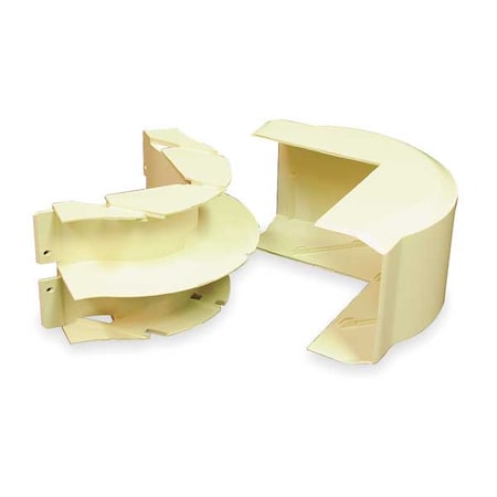 Legrand External Elbow Raceway, 40N2 Series, 4 in W, 2 in H, 4-1/2 in L, Ivory 40N2F19V