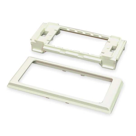 Legrand Raceway Twin Cover Device Bracket, CableSmart 40N2 Series, 2 3/16 in W, 3/4 in H, 5 1/4 in L, Ivory 40N2F31V