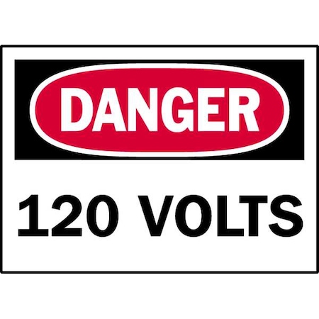 Brady Equipment Label, 3-1/2 In. H, PK5, 86062 86062