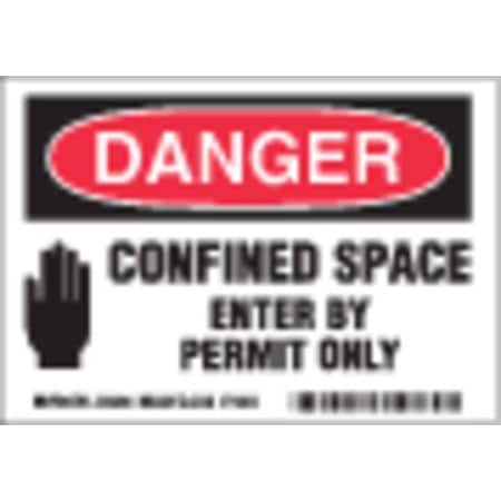 Brady Equipment Label, 3-1/2 In. H, PK5, 86280 86280