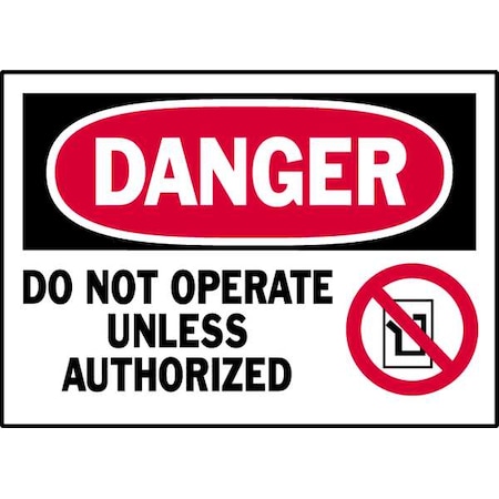 Brady Danger Label, Instruction, 5 In. W, PK5, 86129 86129