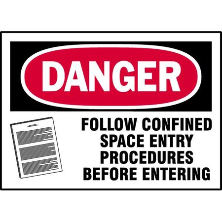 Brady Equipment Label, 3-1/2 In. H, PK5, 86281 86281