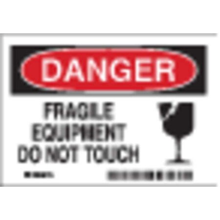 Brady Danger Label, Instruction, 3-1/2 In. H, PK5, 86136 86136