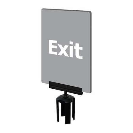 Tensabarrier Acrylic Sign, Gray S03-P-36-7X11-V-HDSB-1701-33