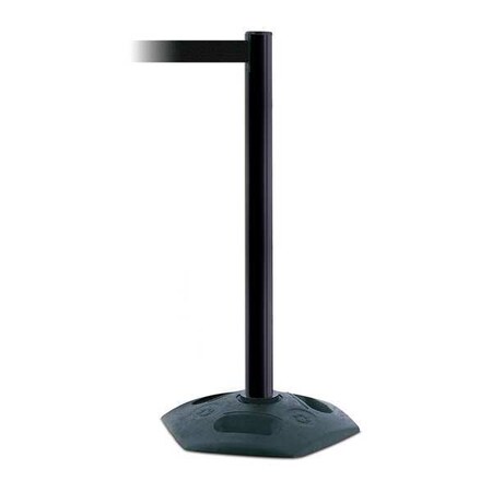 Tensabarrier Barrier Post with Belt, 7 1/2 ft Length, 38 in Post Height, No Legend 886-33-STD-NO-B9X-C