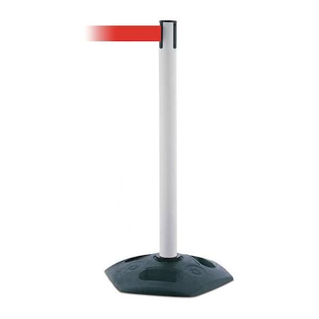 Tensabarrier Barrier Post with Belt, 7 1/2 ft Length, 38 in Post Height, No Legend 886-32-STD-NO-R5X-C