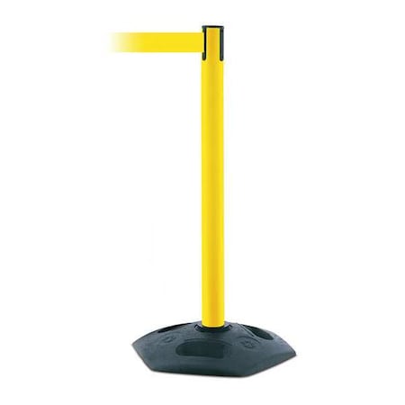 Tensabarrier Barrier Post with Belt, 7 1/2 ft Length, 38 in Post Height, No Legend 886-35-STD-NO-Y5X-C