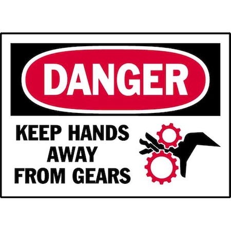 Brady Danger Label, Instruction, 5 In. W, PK5, 86274 86274