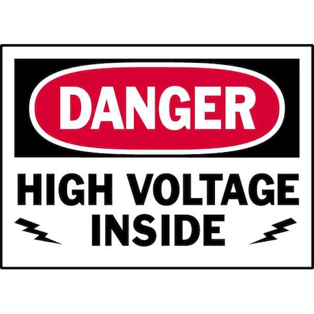 Brady Equipment Label, 5 In. W, PK5, 86196 86196